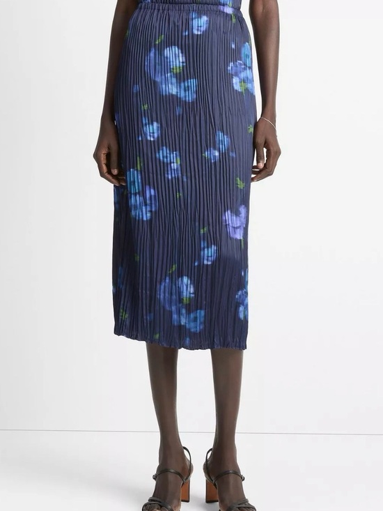 Vince Dresses & Skirts - NWT Vince Poppy Blur Crushed Satin Column Midi Skirt - Medium - $428